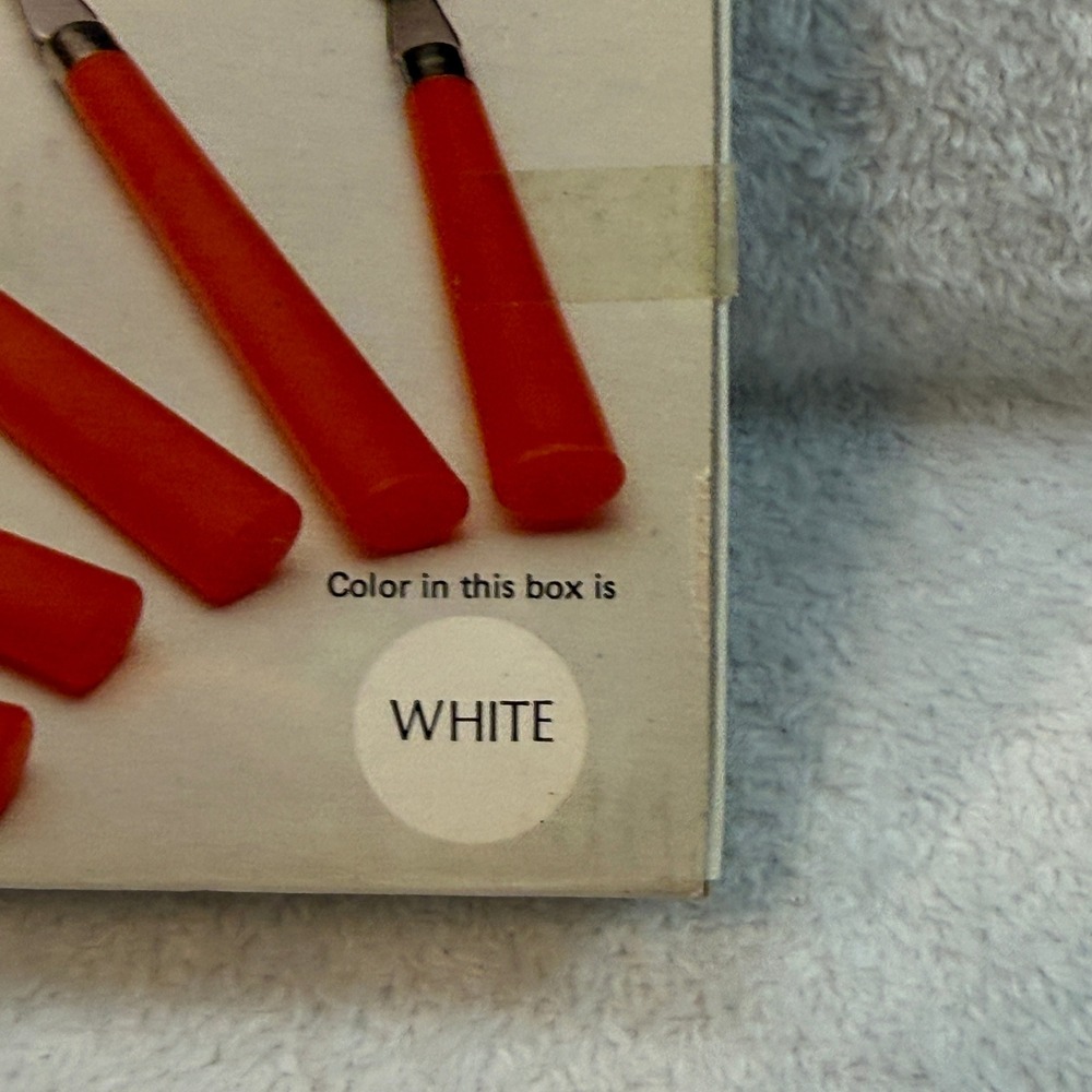 Sango Stainless Steel Flatware Set 20 Piece Service for 4 White Handles Vintage - Picture 10 of 13